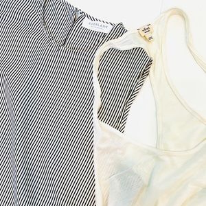 Bundle 2 Tanks- Wilfred White Tank Top - Super Lightweight — Everlane Pinstripe